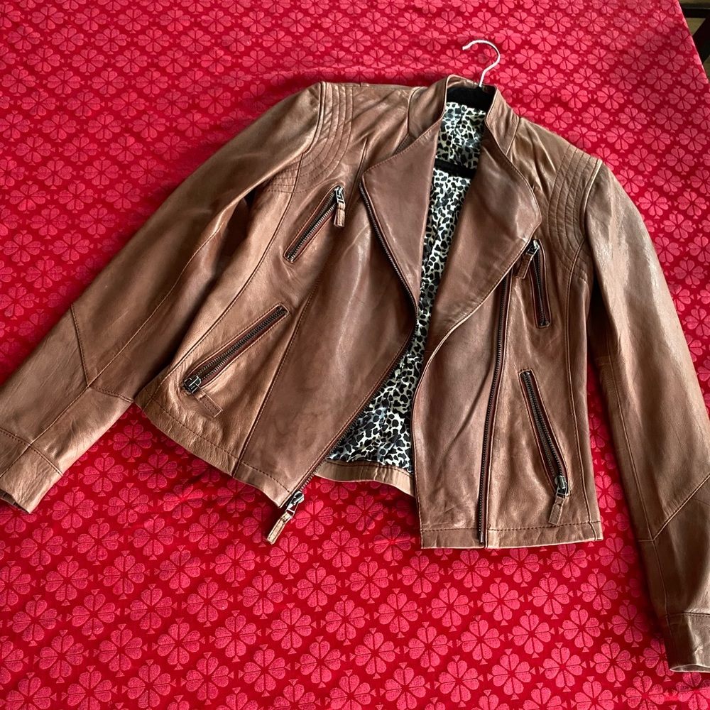 Light Brown Leather Jacket